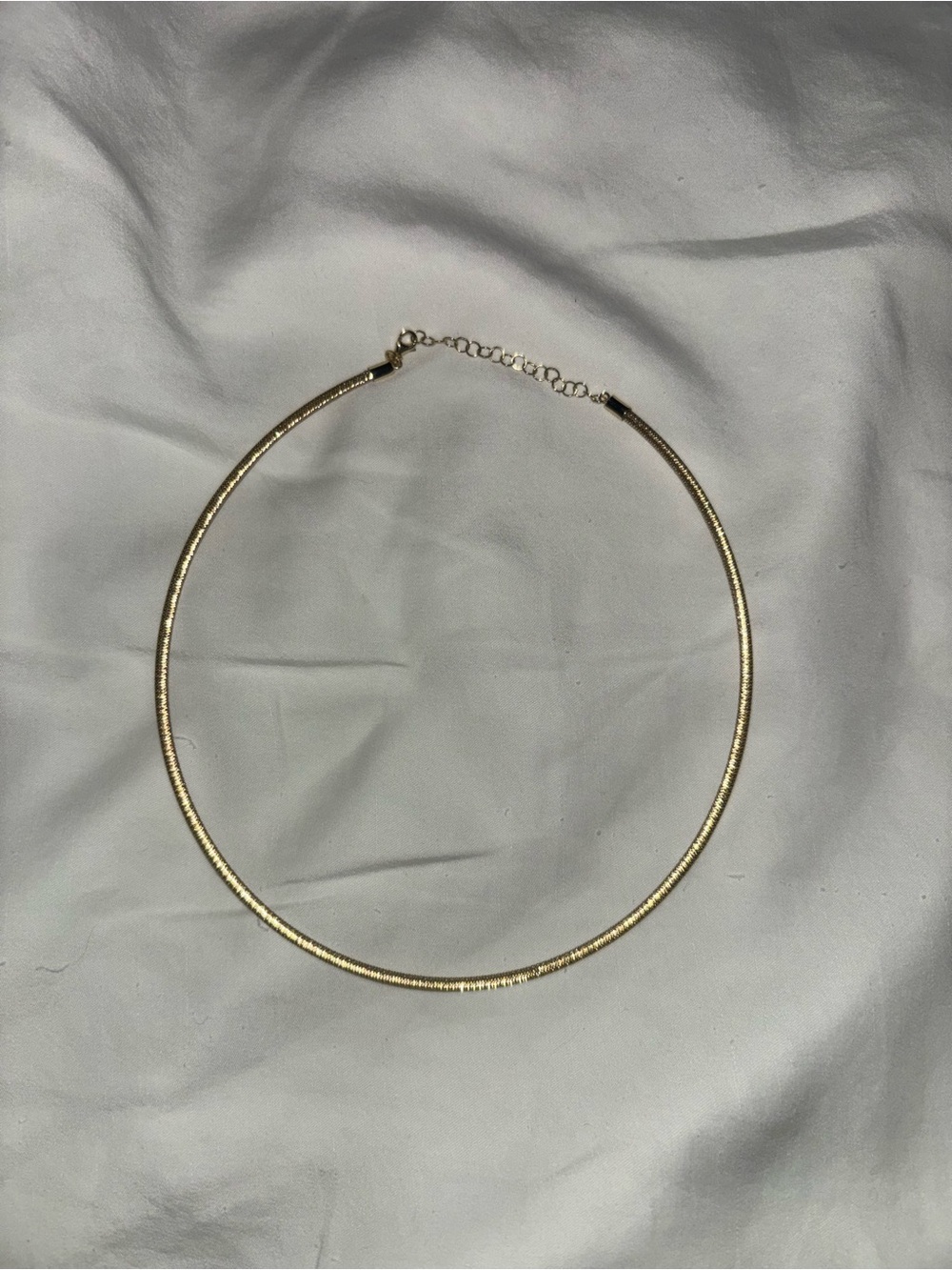 Gold Tone Snake Chain Choker Necklace - Women Jewelry